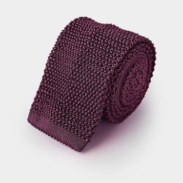 Plain Malvarosa Knitted Silk Tie