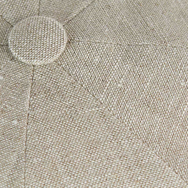 Plain Natural Linen Gatsby Cap