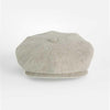 Plain Natural Linen Gatsby Cap