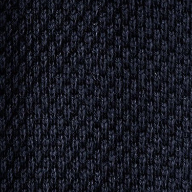 Plain Navy Knitted Cashmere Tie