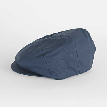 Plain Navy Waxed Cotton Gatsby Cap
