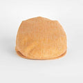 Plain Orange 100% Linen Flat Cap