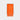 Plain Orange Narrow Width Pure Cashmere Scarf