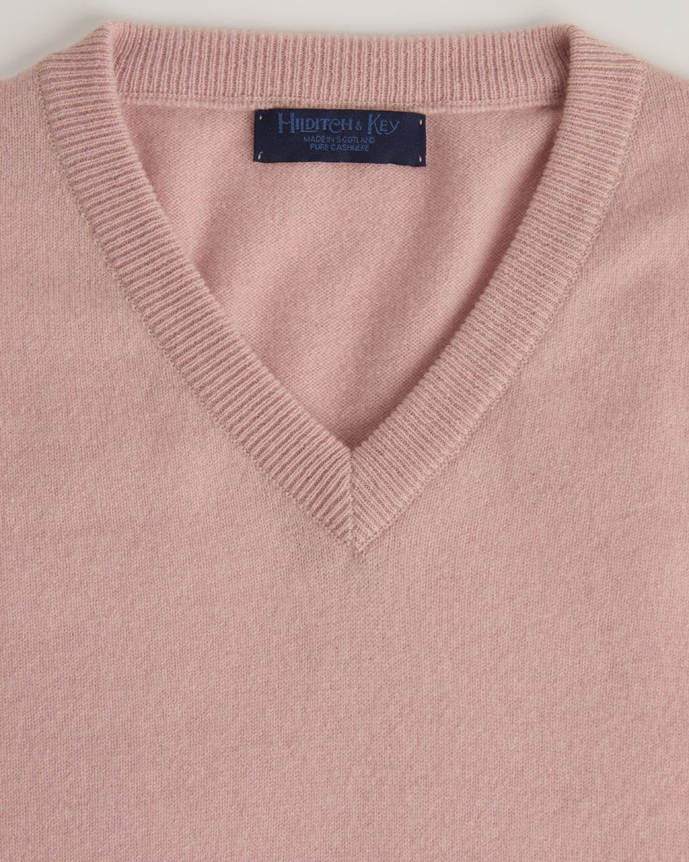 V Neck Baby Pink Cashmere Sweater Light Pink V-Neck Cashmere