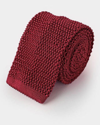 Plain Porpora Knitted Silk Tie