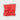 Plain Red Silk Pocket Square with Shoestring Hem