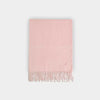 Plain Rose Pink Wide Width Pure Cashmere Scarf
