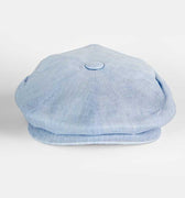 Plain Sky Blue Cotton Gatsby Cap