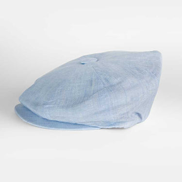 Plain Sky Blue Cotton Gatsby Cap