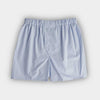 Plain Sky Blue Cotton Poplin Boxer Shorts