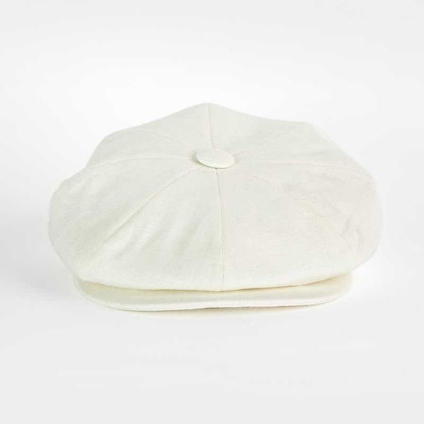 White Linen Gatsby Cap | Bates Hatters of London – Hilditch & Key