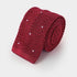 Porpora & White Spot Knitted Silk Tie