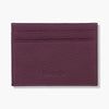 Purple Calf Leather Double Sided Card Holder