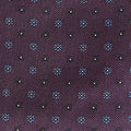 Purple Miniature Floral Motif Silk Tie