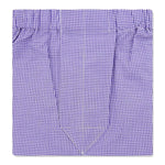 Purple & White Fine Check Poplin Cotton Classic Boxer Shorts