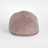 Red Basket Weave Cotton & Linen Toni Cap