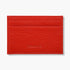 Red Calf Leather Double Sided Card Holder