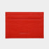 Red Calf Leather Double Sided Card Holder