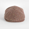 Red & Cream Wool Herringbone Toni Cap