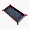 Red Leather & Black Suede Large Travel Tray