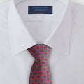 Red Mosaic Printed Silk Tie