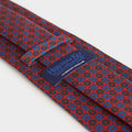 Red Mosaic Printed Silk Tie