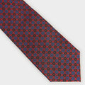 Red Mosaic Printed Silk Tie