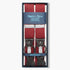 Red Pure Wool Boxcloth Braces