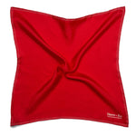 Red Silk Handkerchief with White Spots