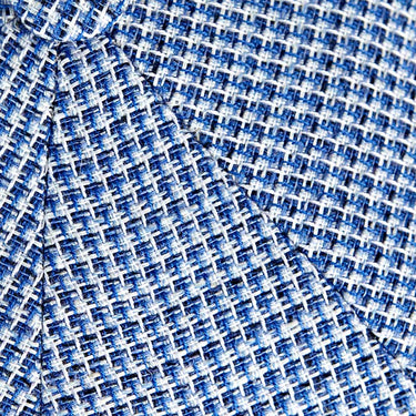Royal Blue Basket Weave Cotton & Linen Toni Cap