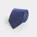 Royal Blue Floating Floral Silk Tie