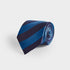 Royal Blue & Navy Block Stripe Silk Tie
