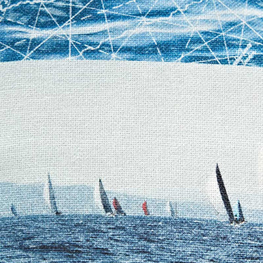 Sailing Natural Cotton Flat Cap