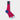 Short Cerise Cotton Socks with Contrast Heel & Toe