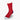 Short Dark Red Cotton Socks with Contrast Heel & Toe