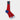 Short Dark Red Cotton Socks with Contrast Heel & Toe