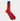 Short Deep Red Cotton Socks