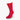 Short Deep Red Cotton Socks