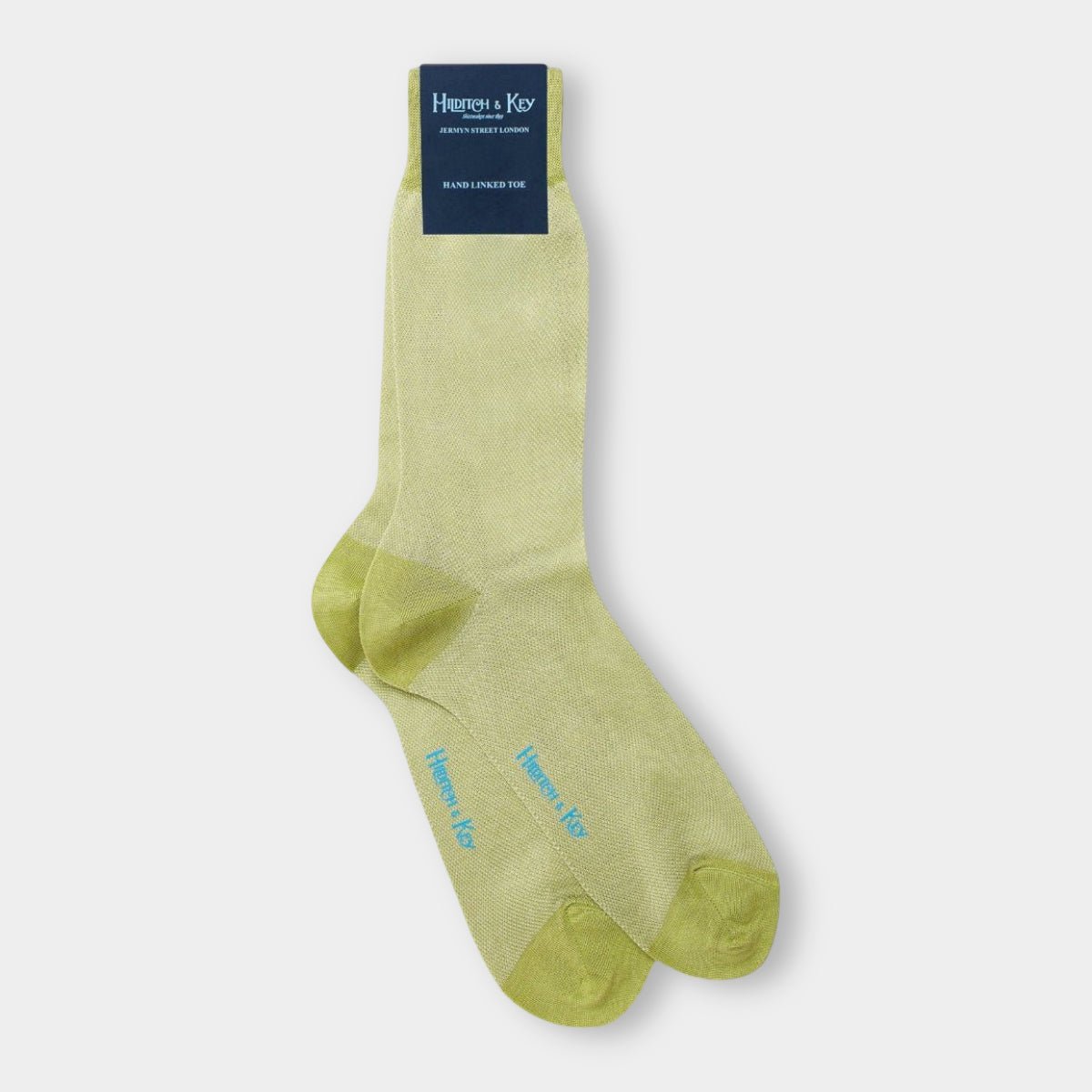 Short Green & Pin Dot Cotton Socks
