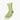 Short Light Green Cotton Socks with Contrast Heel & Toe