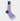Short Lilac Cotton Socks with Contrast Heel & Toe