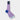 Short Lilac Cotton Socks with Contrast Heel & Toe