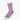 Short Lilac Cotton Socks with Contrast Heel & Toe