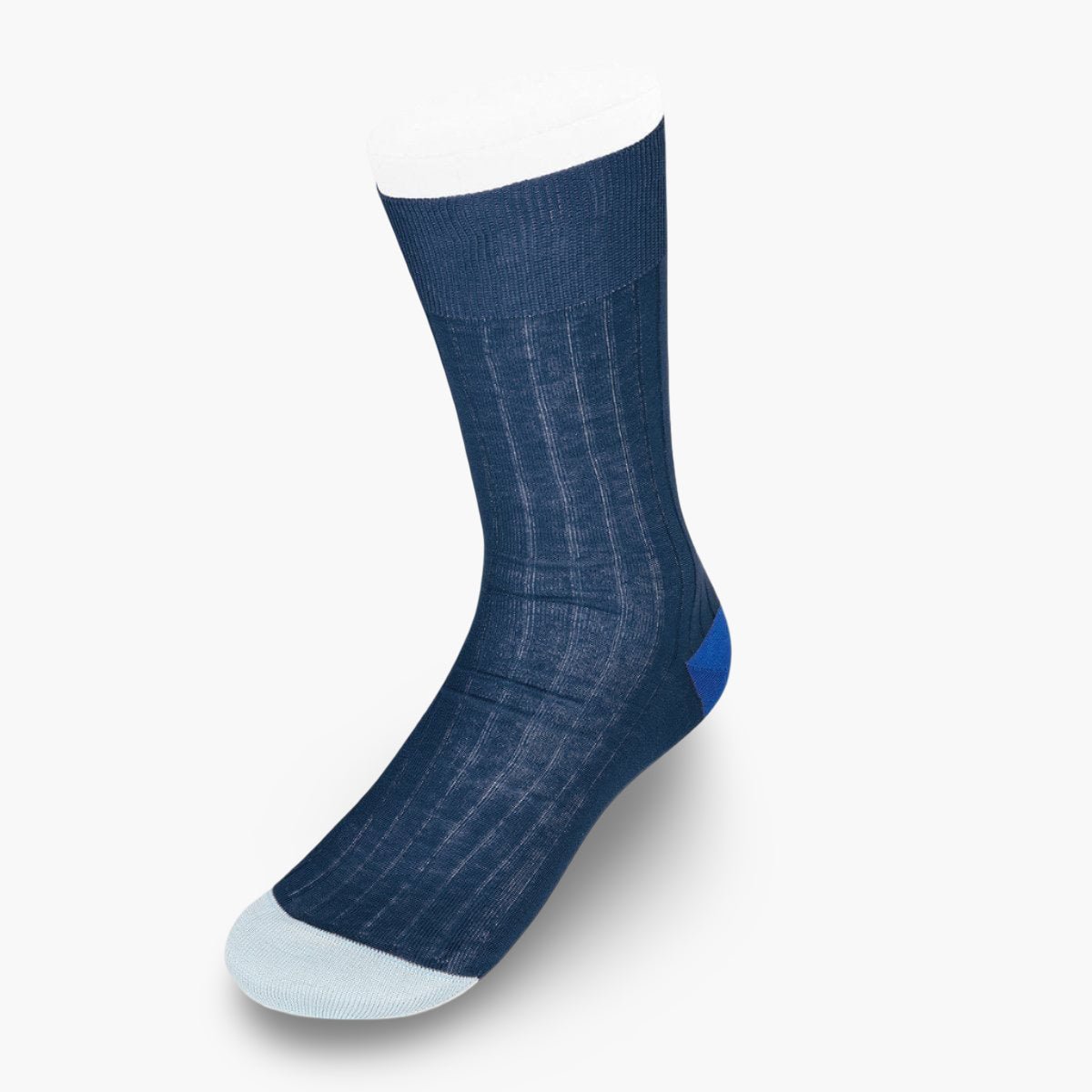 Short Cotton Socks Contrast Heel & Toe