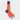 Short Orange Cotton Socks with Contrast Heel & Toe