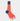 Short Orange Cotton Socks with Contrast Heel & Toe