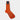 Short Orange Herringbone Cotton Socks