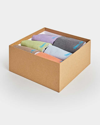 Short Pin Dot Cotton Socks - Six Pack