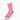 Short Pink Cotton Socks with Contrast Heel & Toe