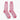 Short Pink & White Pin Dot Cotton Socks